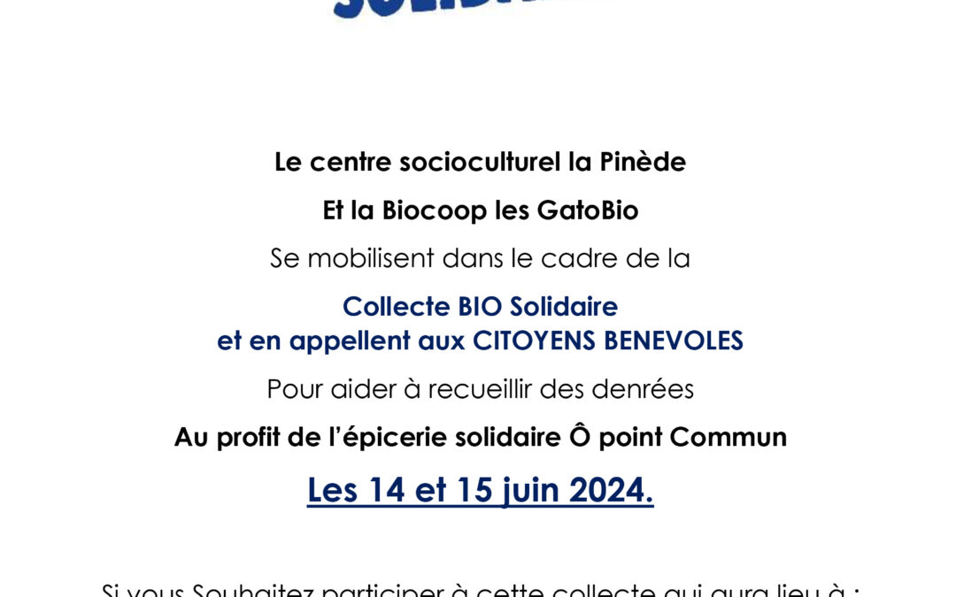 Collecte bio-solidaire