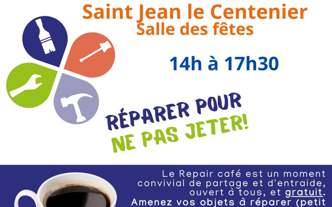 Prochain repair café en octobre