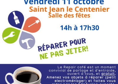 Prochain repair café en octobre