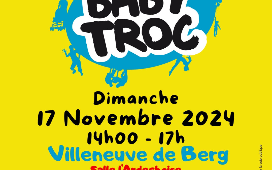 Le baby troc, c’est bientôt!