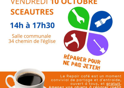 Repair café à Sceautres