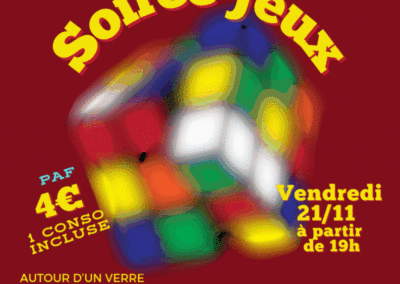 Soirée jeux au café du centre