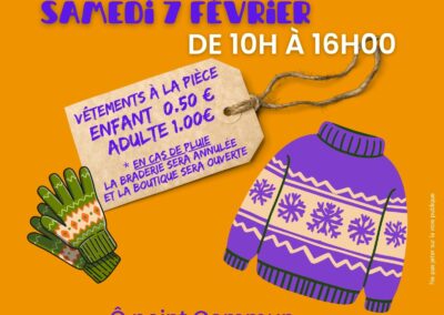 Braderie d’hiver du Kfé Fringues