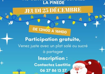 Repas de Noël à La Pinède
