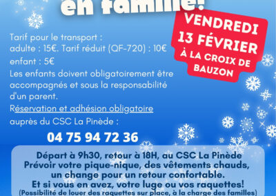 Sortie neige en famille !