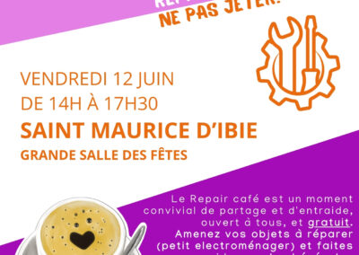 Repair café Saint maurice d’ibie