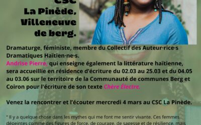 Rencontre lecture avec Andrise Pierre