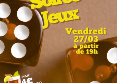 Soirée jeux avec le Café du centre