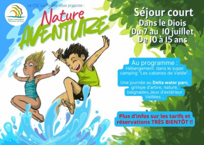 Un séjour court pour les ados!