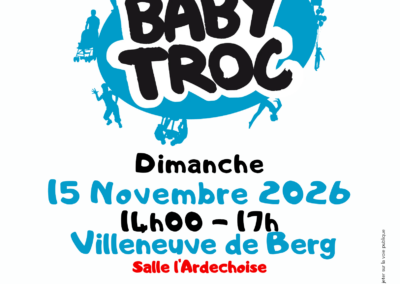 BABY TROC, inscriptions